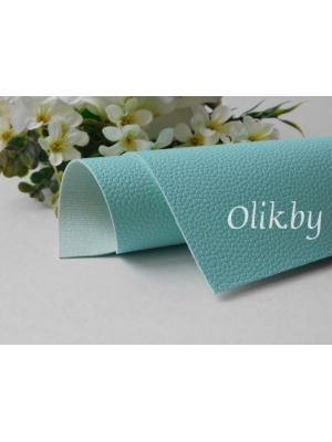 Кожзам зернистый матовый А4, светло-голубой