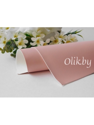 Кожзам А4, пыльно-розовый