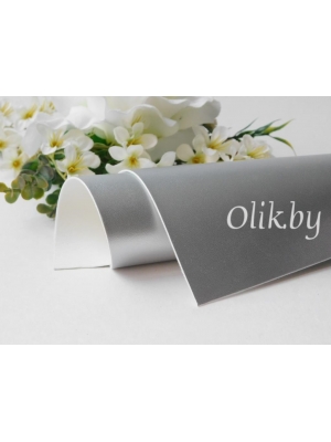 Кожзам А4, серебро