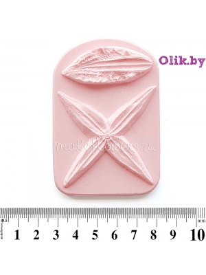 Набор молдов Лепестки Клематис натуральный (2 шт.)