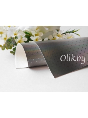 Кожзам голографик c переходом цвета "Звездочки" А4, №4