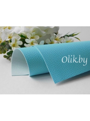 Кожзам зернистый матовый А4, голубой