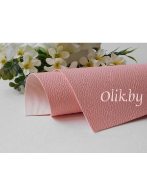 Кожзам зернистый матовый А4, светло-розовый