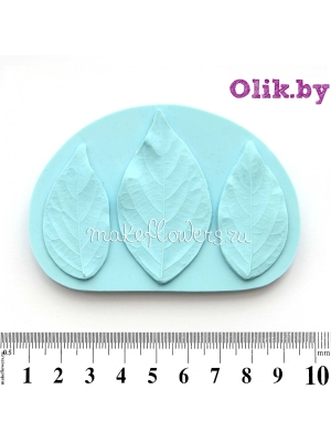 Молд Листья Мотылькового горошка (3 листа)