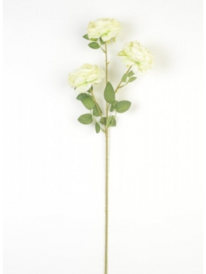 Ветка пиона 3 головы(К. АЗИАГО), 65см, лимонный