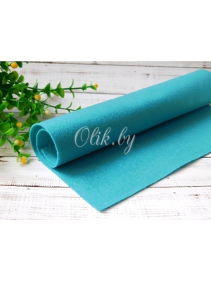 Корейский фетр мягкий 1мм, RN 29, бирюзовый