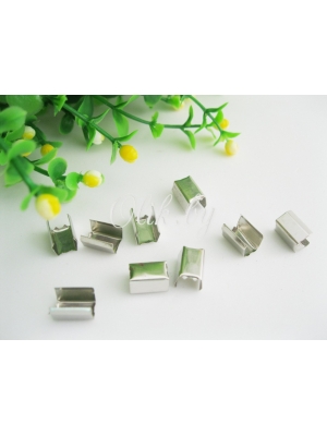Зажим-соединитель, 10мм х 6мм х 7мм, под никель, 42шт