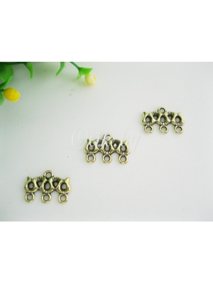 Коннектор, 13мм х 18мм, под античную бронзу, 1шт