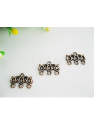 Коннектор, 13мм х 18мм, под античную медь, 1шт