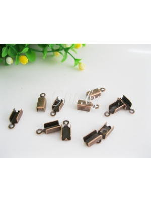 Концевик, 10мм х 4мм х 8мм, под античную медь, 24шт