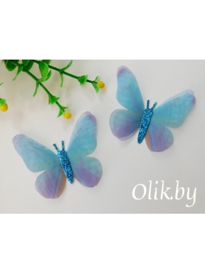 Бабочки шифоновые большие 5,5 см, №12