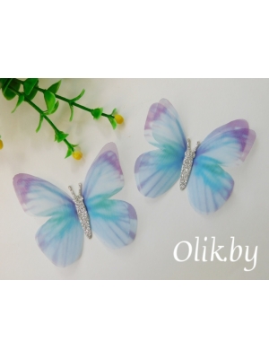 Бабочки шифоновые большие 5,5 см, №4