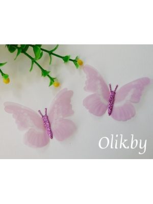 Бабочки шифоновые большие 6 см, №10