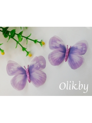 Бабочки шифоновые большие 6 см, №11