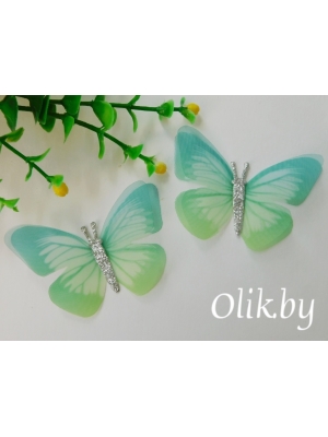 Бабочки шифоновые большие 6 см, №5