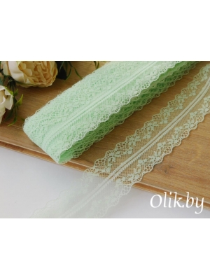 Кружево 4 см, мятный,1 м
