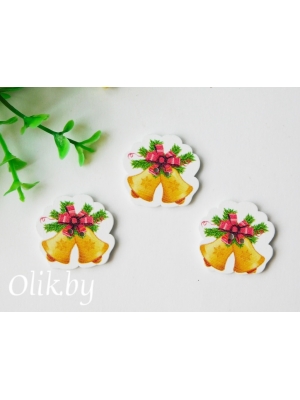 Фигурка из фанеры 25*25 мм "Колокольчики новогодние", 1 шт