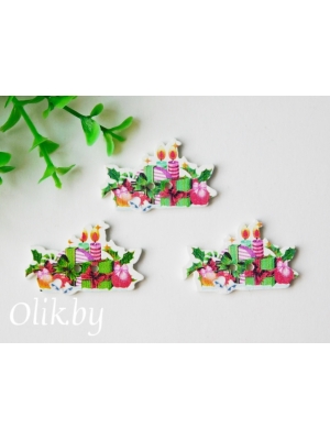 Фигурка из фанеры 34*22 мм "Новогодние подарки", 1 шт