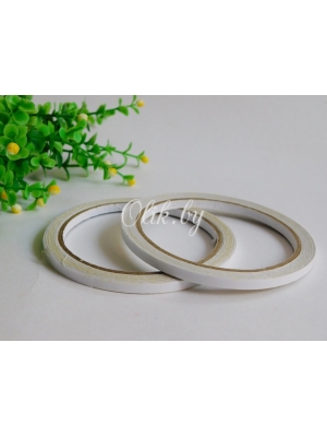 Скотч двухсторонний 0,6 см*18,3 м, белый