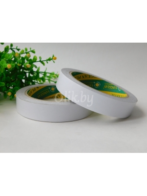 Скотч двухсторонний 1,5 см*18,3 м, белый