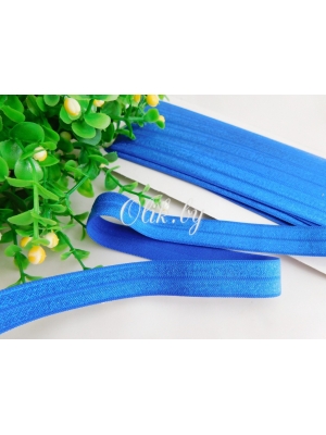 Тесьма эластичная, 1.5 см, синий, 1м