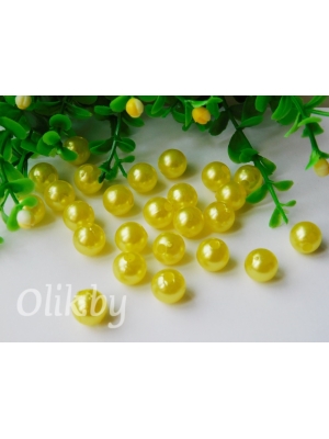 Бусинки 10 мм, 10г (примерно 21 шт) лимонный №94