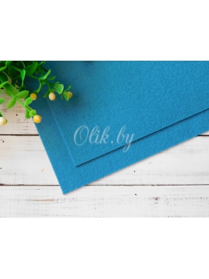 Корейский фетр жесткий 1.2мм, 28см*20см, 852, темно-бирюзовый