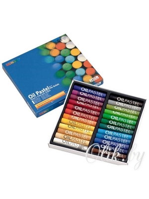 Пастель масляная мягкая Mungyo Oil круглая художественная 24 цветов