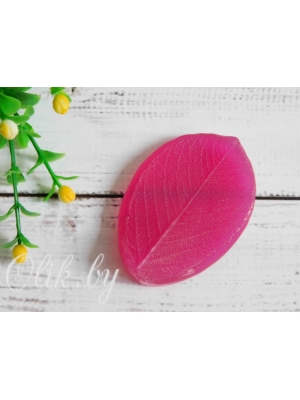 Молд листочек шиповника реалистичный (5см х 3,5см), арт.108