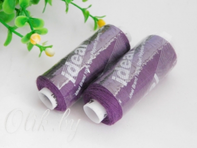 Нитки бытовые IDEAL 40/2 366м, 100% п/э, 199 фиолетовый