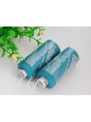 Нитки бытовые IDEAL 40/2 366м, 100% п/э, 345 голубой