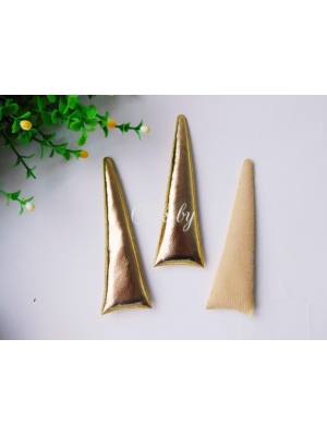 Патч 3D "Рог" 10*2,5 см, золото