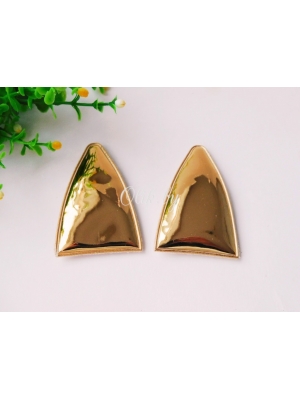 Патч 3D, глянец "Ушки вытянутые" 7*5 см, золото, 2шт