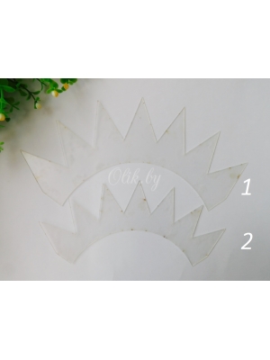 Шаблон "Корона 1", ПЭТ 0,7 мм, (1 деталь) 242 мм