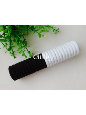 Набор резинок для волос 3 см (22 шт), белый/черный