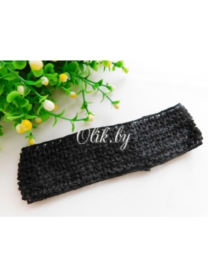 Повязка-резинка, 4 см, черный