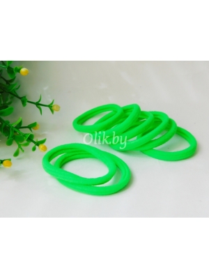 Резинки бесшовные для волос 4 см,ONE SIZE, зеленый