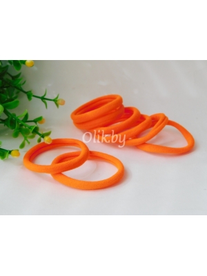 Резинки бесшовные для волос 4 см,ONE SIZE, оранжевый