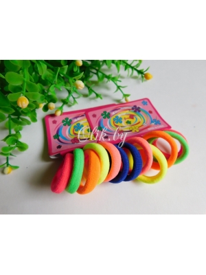 Резинки бесшовные для волос 2,5 см, ассорти №1, 12 шт