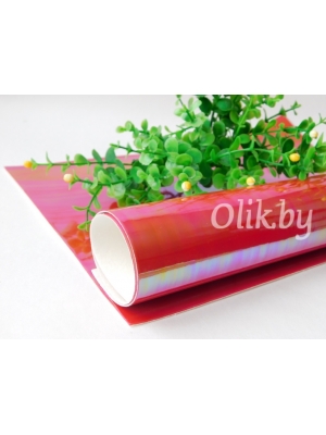 Кожзам гладкий 20*30 см, красный бензиновый