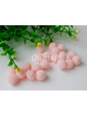 Помпоны Premium 1 см, розовый персик, 20 шт