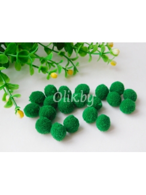 Помпоны Premium 1 см, темно-зеленый, 20 шт