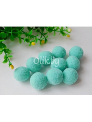 Помпоны Premium 2 см, аквамариновый, 10 шт