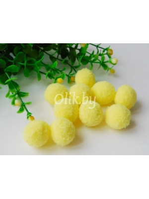 Помпоны Premium 2 см, желтый, 10 шт
