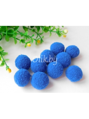 Помпоны Premium 2 см, синий, 10 шт