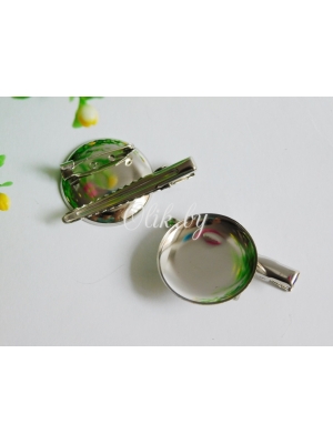 Платформа-основа для броши Значок 3 см + заколка 4,5 см + иголка под никель