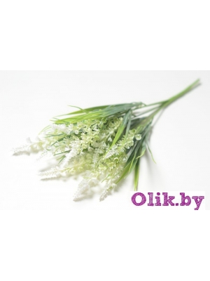 Букет лаванды 5 веток (АНЖЕН), 34 см, белый