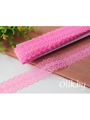 Кружево 3 см, розовый №10, 1 м