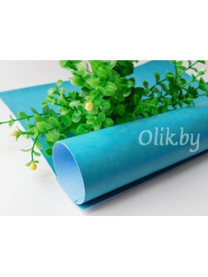 Кожзам 22*30 см, голубой