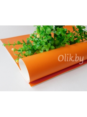 Кожзам 22*30 см, оранжевый